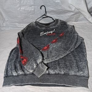 Gray Coca-Cola Sweatshirt with Red Accents
